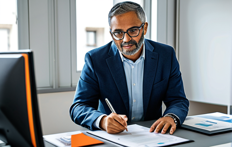Agent of Industrial Property (API) Consultation**

"A Portuguese inventor in a modern office setting, fully clothed and professionally dressed, consults with an Agent of Industrial Property (API) regarding patent options. The API is explaining the patent application process using documents and charts. Focus on collaboration and expertise. Safe for work, appropriate content, professional, well-lit, high-resolution."

**