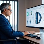 변리사와 미래 유망 기술 - AI & Law**
"A professional lawyer in a modern office, reviewing AI-generated patent applications on...